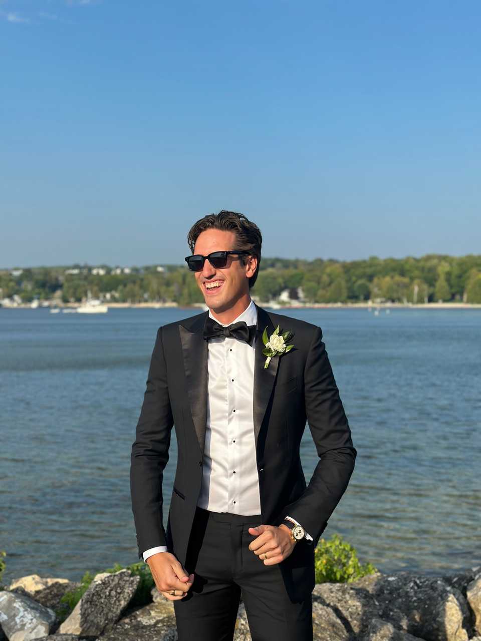 me in tux by lake